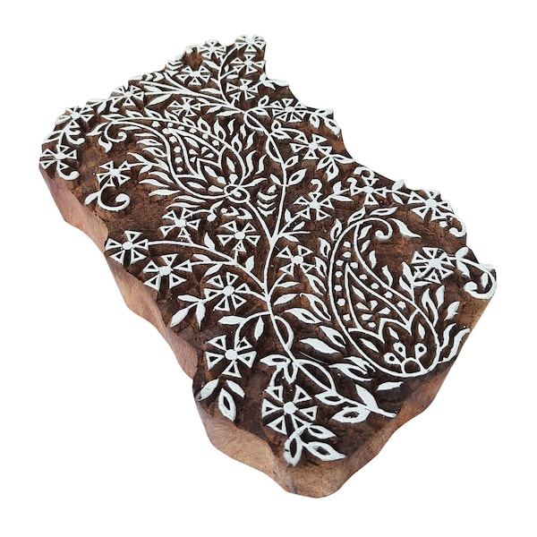 Royal Kraft Wooden Printing Block - DIY Henna Fabric Textile Paper Clay Pottery Stamp ESIHtag013