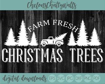 Tree Farm Svg With Photos Etsy