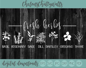 Download Herbs Svg Etsy