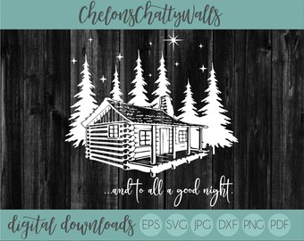 Download Christmas Cabin Svg Etsy