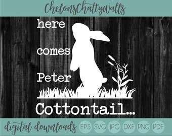 Download Peter Cottontail Svg Etsy