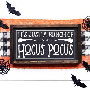 It's Just A Bunch of Hocus Pocus Vinyl Stencil, Halloween Vinyl Decal ...