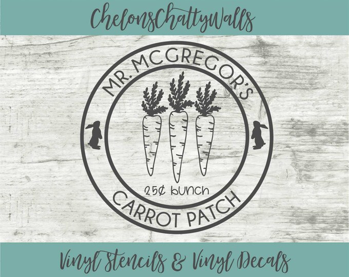 Wanted Peter Rabbit Stencil Peter Rabbit Vinyl Decal Rabbit Etsy