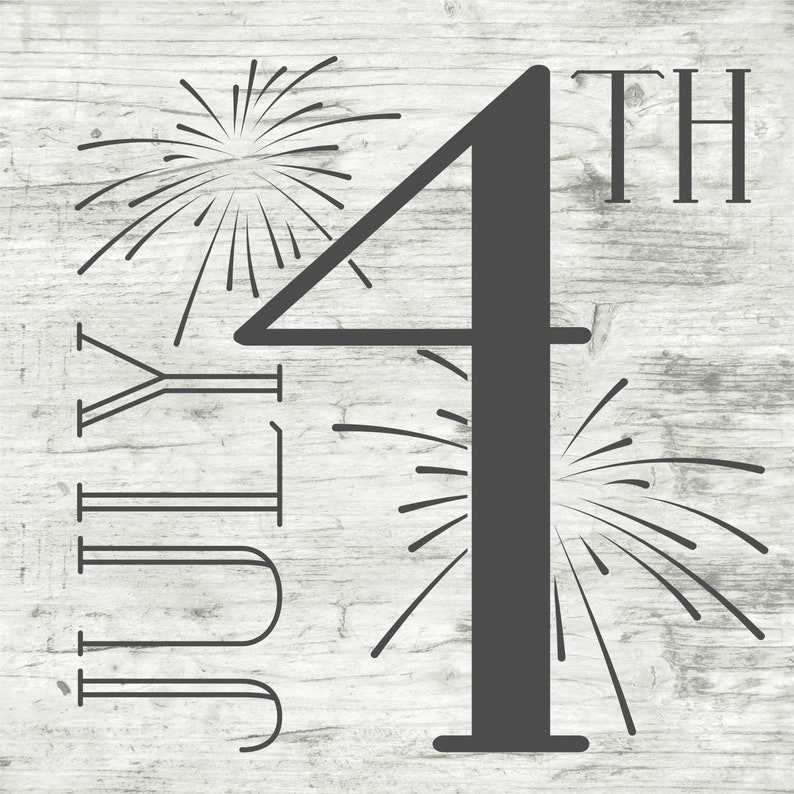 4th of July Vinyl Stencils Set 4th of July Vinyl Decals Set - Etsy
