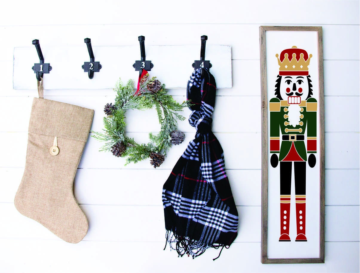 Nutcracker Vinyl Decal Nutcracker Vinyl Stencil Christmas Etsy