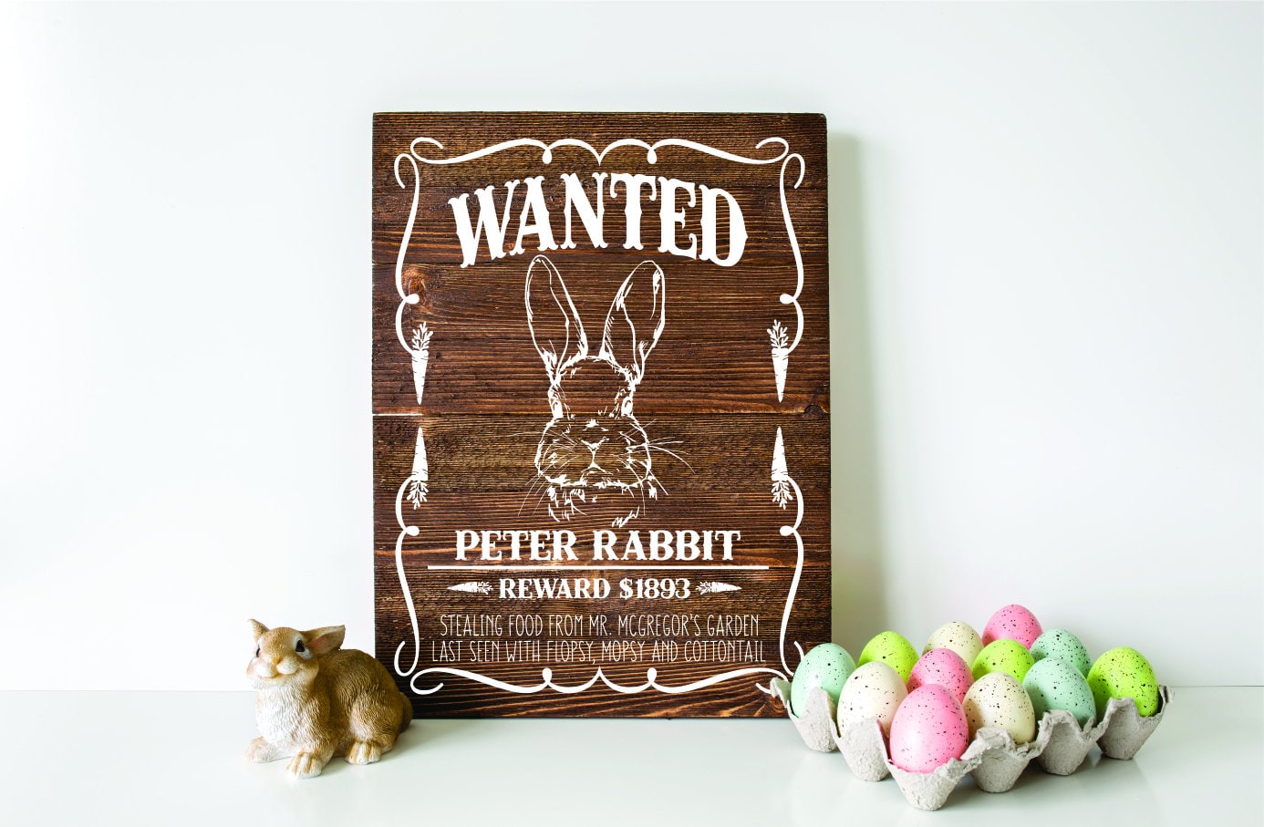 Wanted Peter Rabbit Stencil Peter Rabbit Vinyl Decal Rabbit Etsy