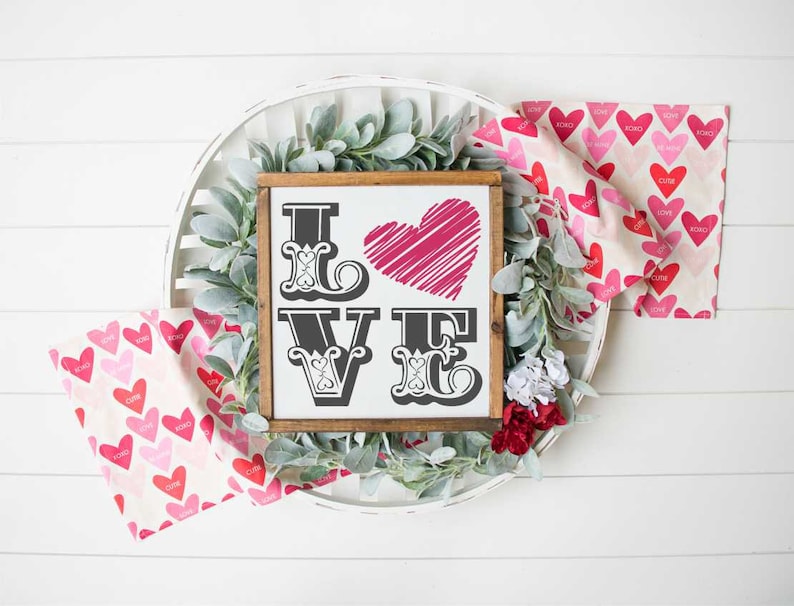 Download Love SVG Valentines SVG Love Digital Cut File Stencil File ...