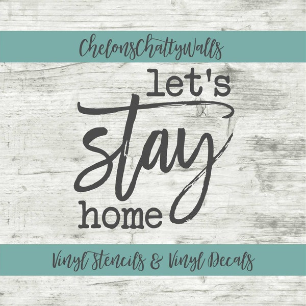 Lets Stay Home - Etsy
