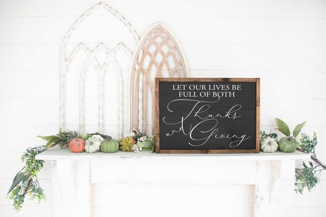 Let Our Lives Be Full of Thanks and Giving Vinyl Stencil, Be Thankful Vinyl  Decal, Wood Sign, Wood Crafts, Thanksgiving Vinyl Stencil, Fall - Etsy, image size:1140x760