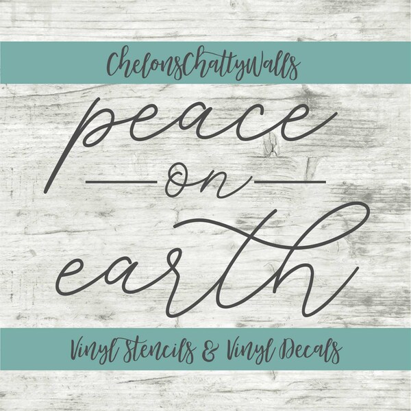 Peace on Earth Sign - Etsy