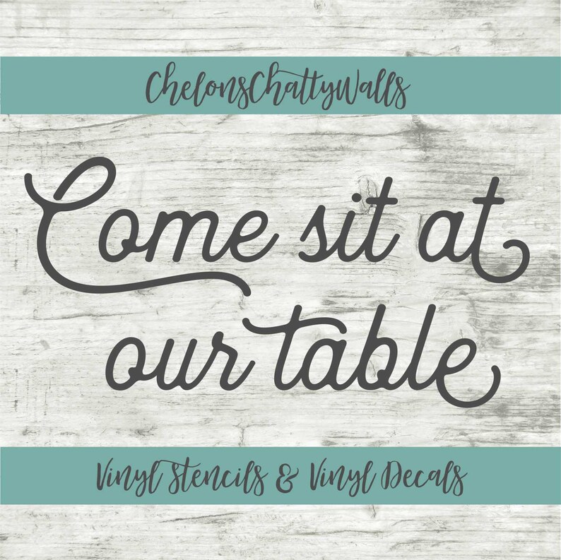 Come Sit At Our Table