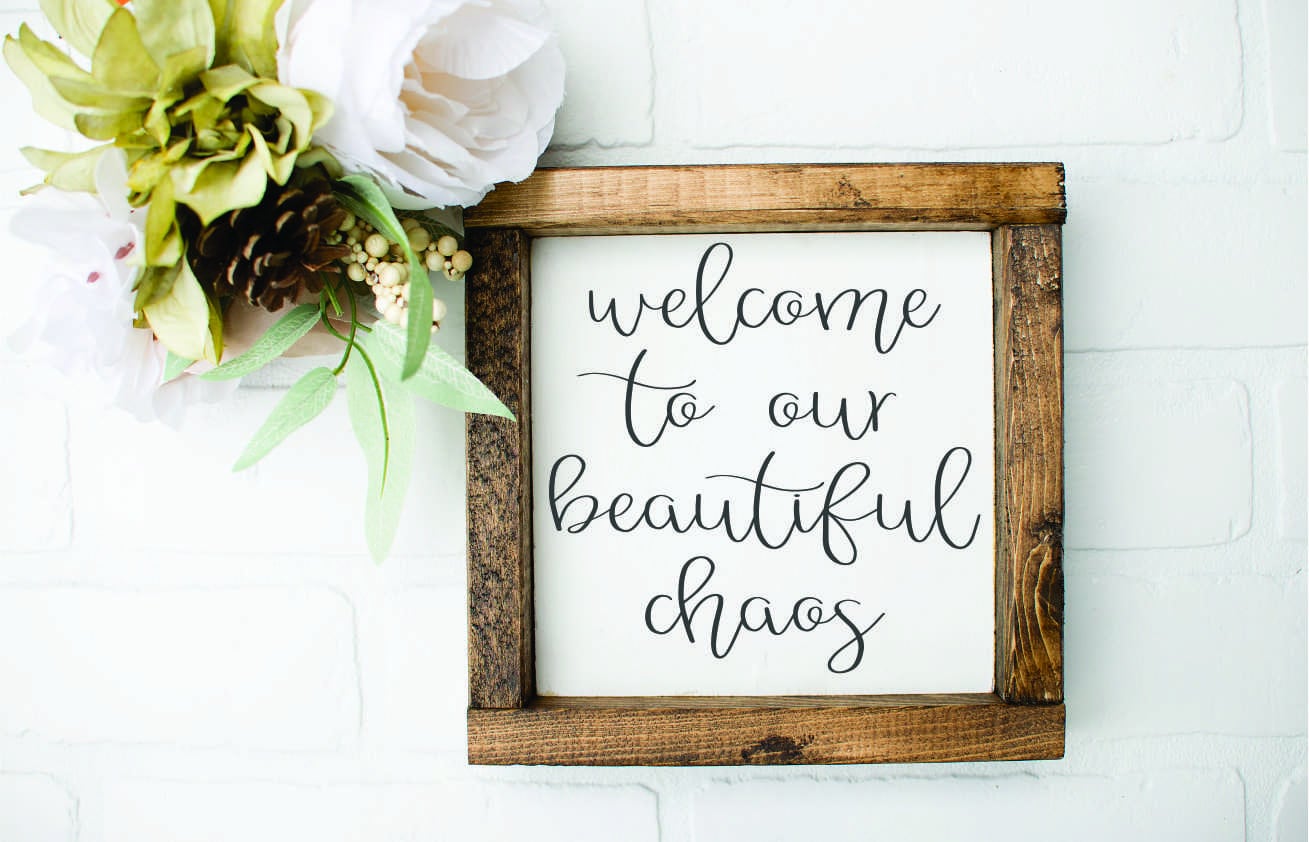 Welcome To Our Beautiful Chaos Vinyl Letters