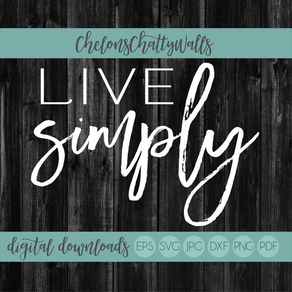 Live Simply Art - Etsy