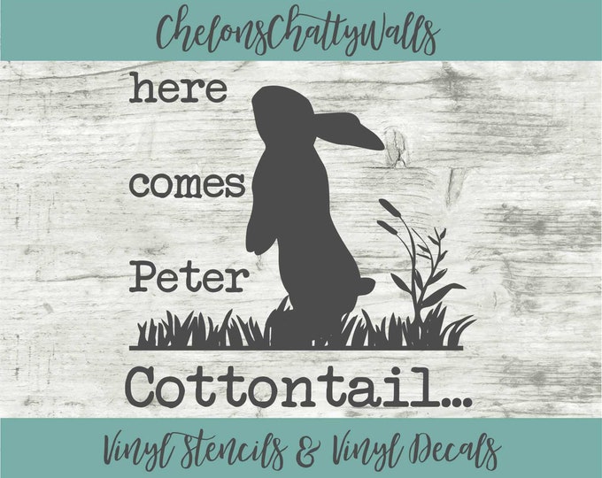 Wanted Peter Rabbit Stencil Peter Rabbit Vinyl Decal Rabbit Etsy