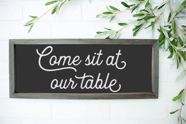 Come sit at our table vinyl stencil kitchen stencil kitchen etsy