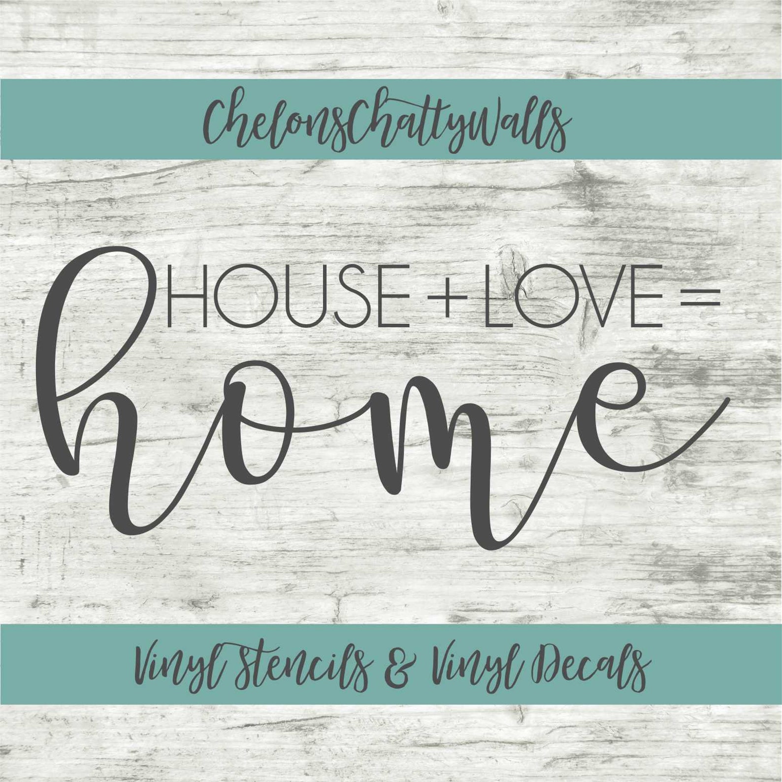 Home Love Home Vinyl Stencil Vinyl Decal Wood Sign Wood Etsy