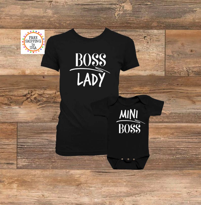 Boss Lady Boss Lady Shirt Mom And Baby Tee Baby Shower Etsy Boss Lady Boss Lady Shirt Mom And Baby Tee Baby Shower Etsy