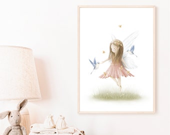 Art mural imprimable princesse fée / impression fée