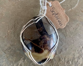 3" Septarian Pendant