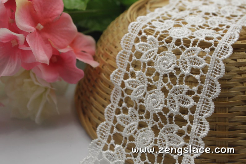 Guipure lace trimVenise Lace TrimBridal Lace TrimWedding Dress LaceBridal Veil LaceOff-White Lace TrimAntique Lace TrimVL-17-WH