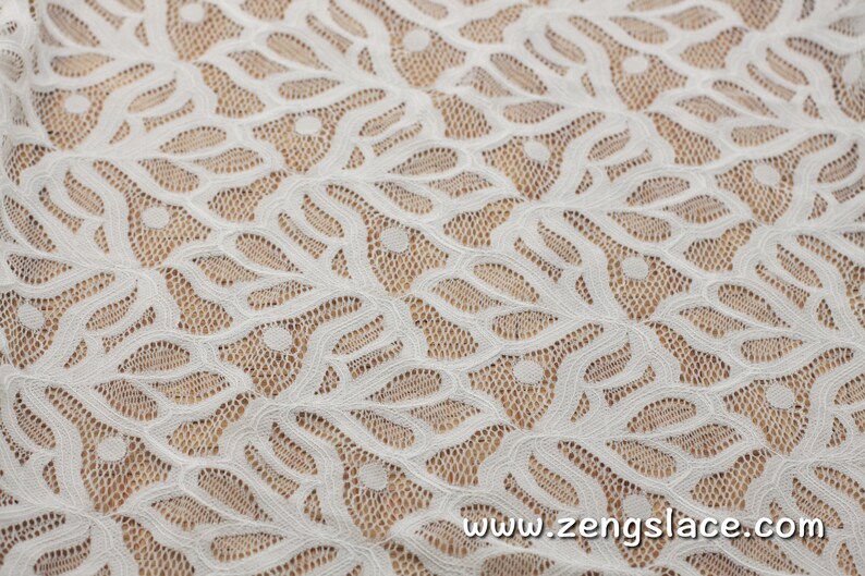 Leaf lace fabricUnique Bridal Lace TopBridal Jacket lace fabric French Lingerie Lace FabricLace Dress FabricLace by the yardFL-07