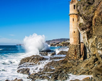 Pirate Tower Laguna Beach Lighthouse Ocean Photo Print