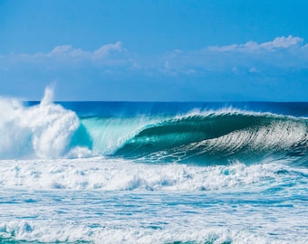 Pipeline North Shore Oahu Photo Print on Metal Canvas and Fine Art Paper