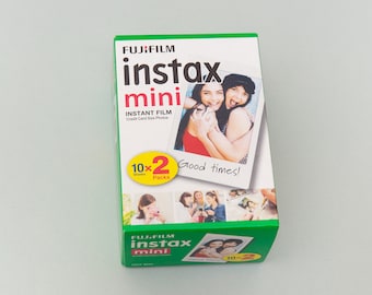 Fujifilm Instax Mini Film 2x3". Film for Instax Mini. 20 Sheets. For Instax Mini 12, 11, 7s, 8, 9, 25, 40, 50s, 70, Neo 90, Instax mini Evo.