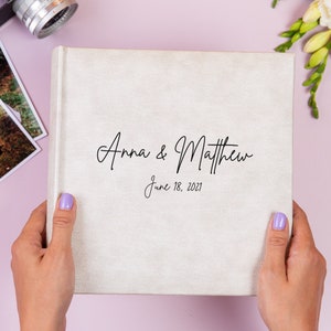 Personalized 4x6 Photo Album for 100, 200 or 300 Photos. Album with Sleeves. Custom Slip-in Pocket Photo Album. Personalized Gift.