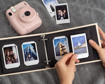 Instax Mini Album. Instax Photo Album for 40, 60, 80 or 100 Photos. Wedding Guest Book For Fujifilm Instax Mini Photos. Personalized Album.