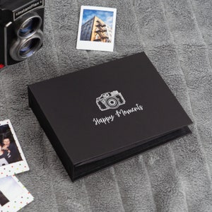 Fujifilm Instax Mini Album for 40, 60, 80 or 100 Photos. For Fujifilm Instax Mini 8, 9, 11, 40, 90. Instax Photo Book. Personalized Album. Extra Black