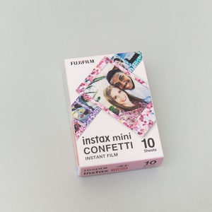 Fujifilm Instax Mini Film Confetti Frame. For Fujifilm Instax Mini 40, 11, 9, 7s, 8, 25, 70, 90, Leica Sofort. Instant Film.