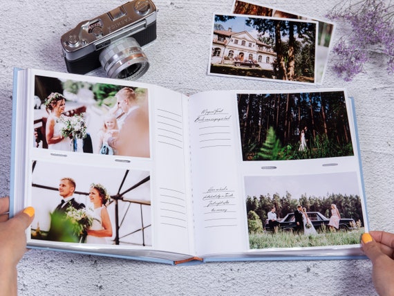 Album photo personnalisé 4x6 pour 500 photos. Grand album photo de mariage  avec 500 pochettes à enfiler de 4x6. Poches photo verticales et  horizontales -  France