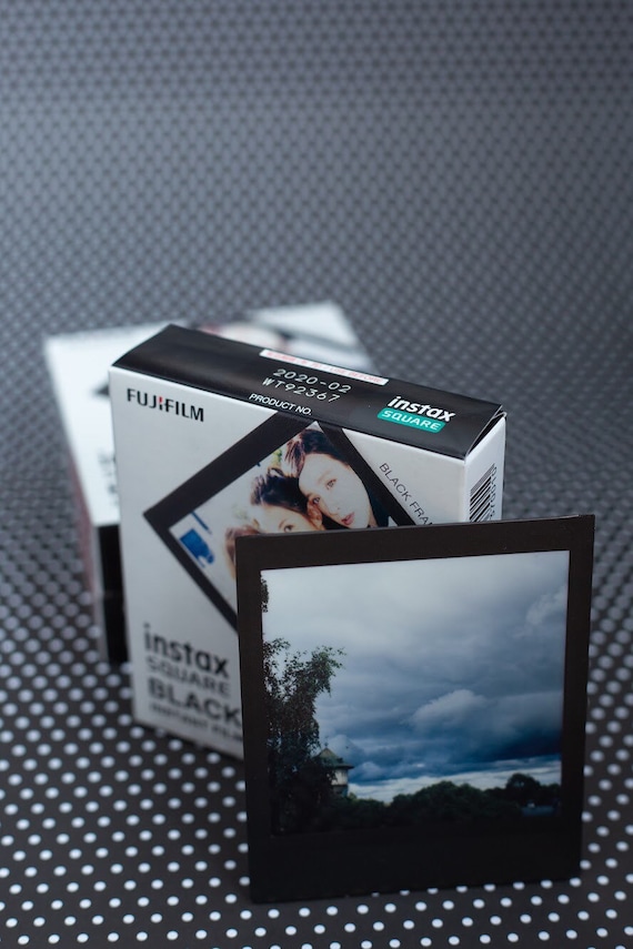 Fujifilm Instax Square Black Frame Film 10 Sheets. Instant Film 