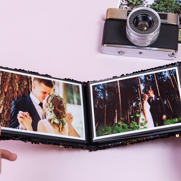 Small Photo Album for 36 Photos 4x6". Photo Album with 36 Slip-in Sleeves. Pocket Photo Album for 4x6" (10x15 cm) Photos. Brag Book.