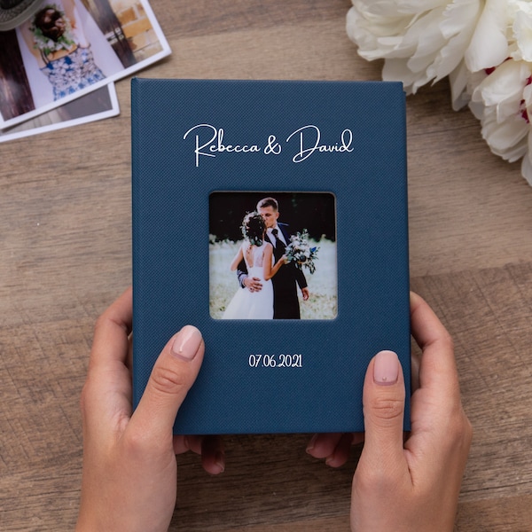 Personalized 4x6 Photo Album for 100 4x6 Photos. Album with Sleeves. Pocket Photo Album for 10x15 cm Photos. Personalized Gift