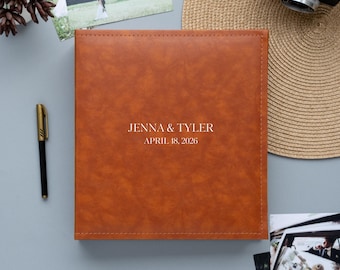 Personalisiertes selbstklebendes Fotoalbum mit 40 - 120 Seiten. Personalisiertes Album mit selbst klebenden Seiten. Magnetseiten Binder Fotoalbum