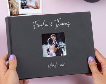 Personalized Instax Mini Guest Book. Custom Wedding Photo Album. 40 Pages