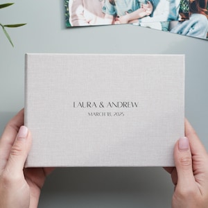 Álbum de fotos personalizado para 36 fotos de 4x6. Álbum de fotos personalizado con fundas extraíbles. Álbum de fotos de boda. Libro de fotos personalizado de 36 fotos.