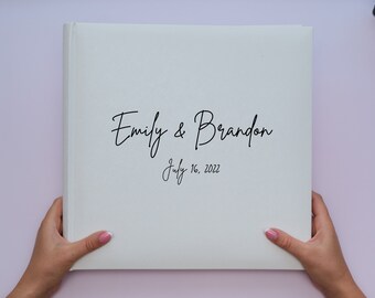 Personalized Wedding Photo Album for 500 Photos 4x6" (10x15 cm) Large Album with Vertical and Horizontal Photo Pockets. Engraved Photo Album