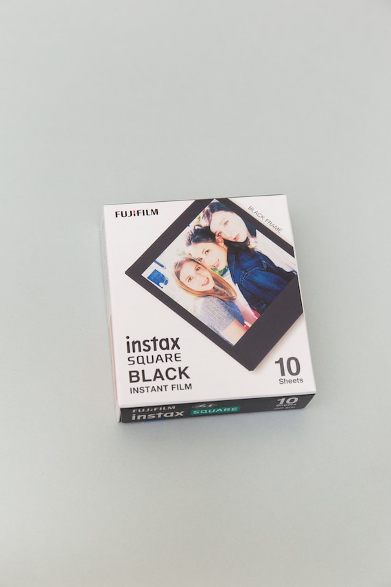 Fujifilm Instax Square Black Frame Film 10 Sheets. Instant Film 