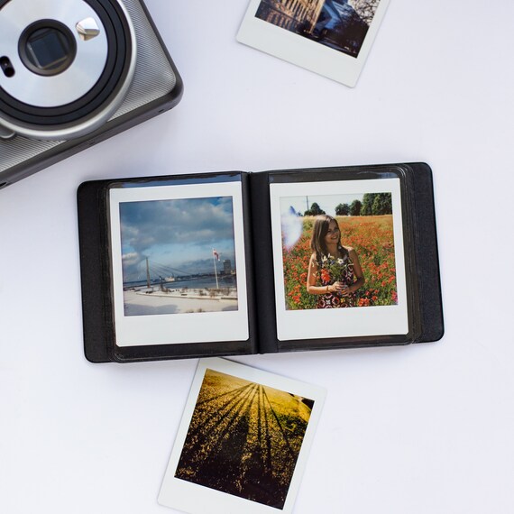 Nuevo 3 un cuadrado acrílico en forma de L Marco de Fotos para Polaroid Fujifilm Instax SQ10