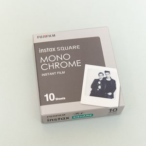 Fujifilm Instax Square SQ Monochrome film. Instant Monochrome Film. For Instax SQ1, SQ20, SQ10, SQ6, Share SP-3 printer,Lomo’Instant Square.
