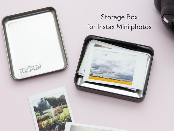 Instax Mini or SQ Photo Box for 20 Photos. Storage Box for 