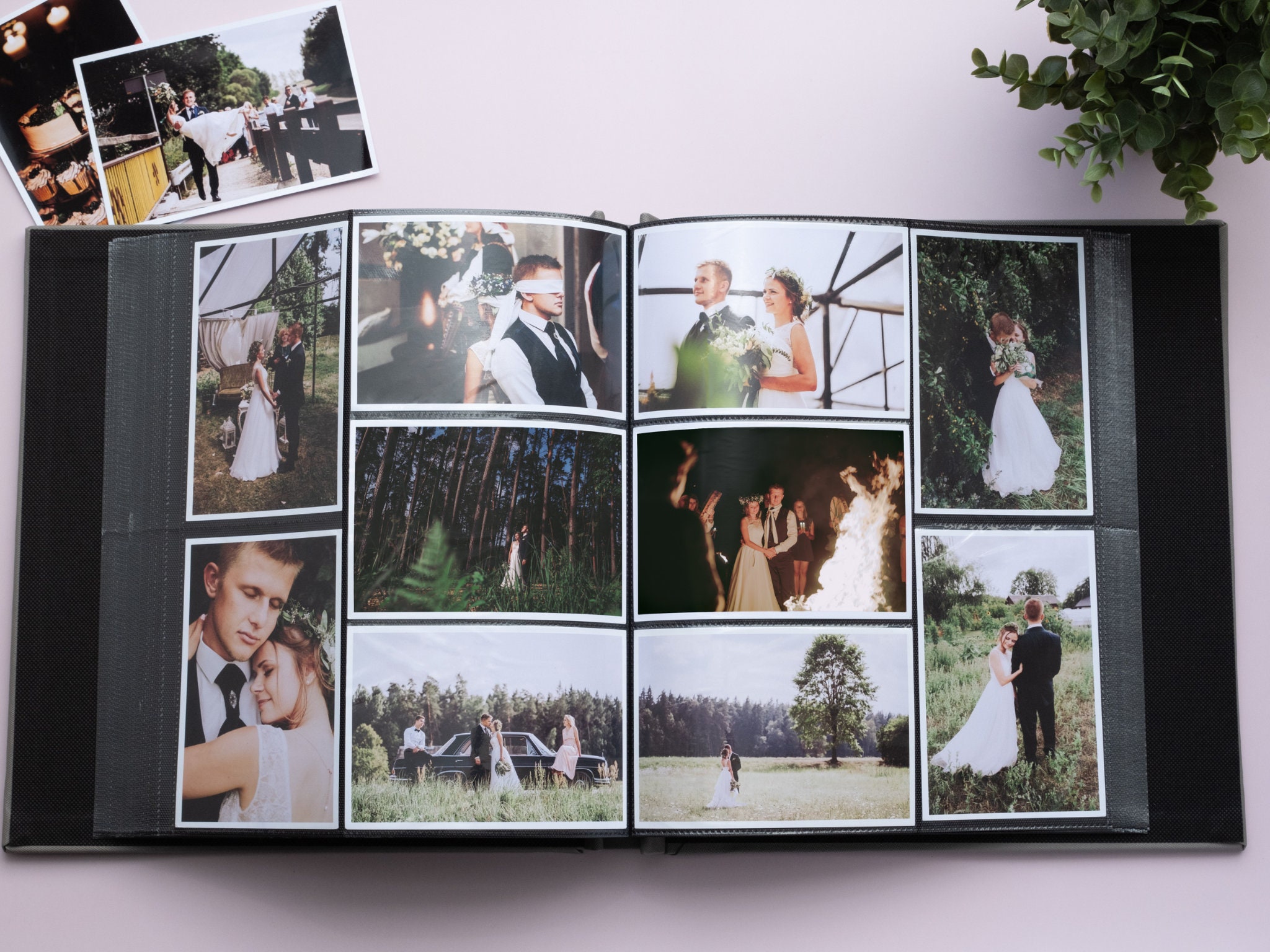 Personalized 4x6 Photo Album for 500 Photos. Large Wedding Photo