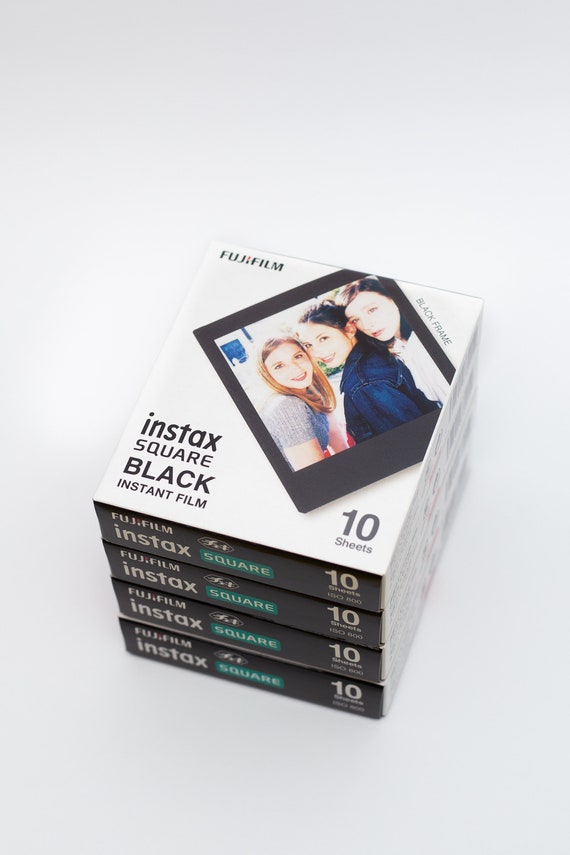 doe alstublieft niet waarschijnlijk vriendelijke groet Fujifilm Instax Square Black Frame Film 10 Sheets. Instant - Etsy