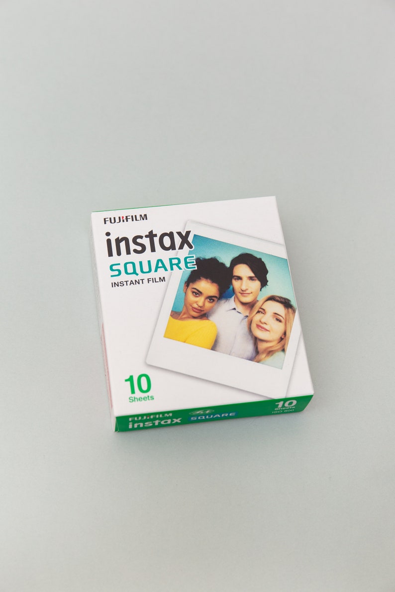 Fujifilm Instax Square film for SQ1, SQ20, SQ10, SQ6, SQ40 photo cameras and Instax Share SP-3 printer.