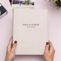 Personalized Linen Photo Album: 4x6 Slip-in Sleeves, Custom Text. For 100, 200, 300 10x15 cm Photos. Wedding Photo Album product logo
