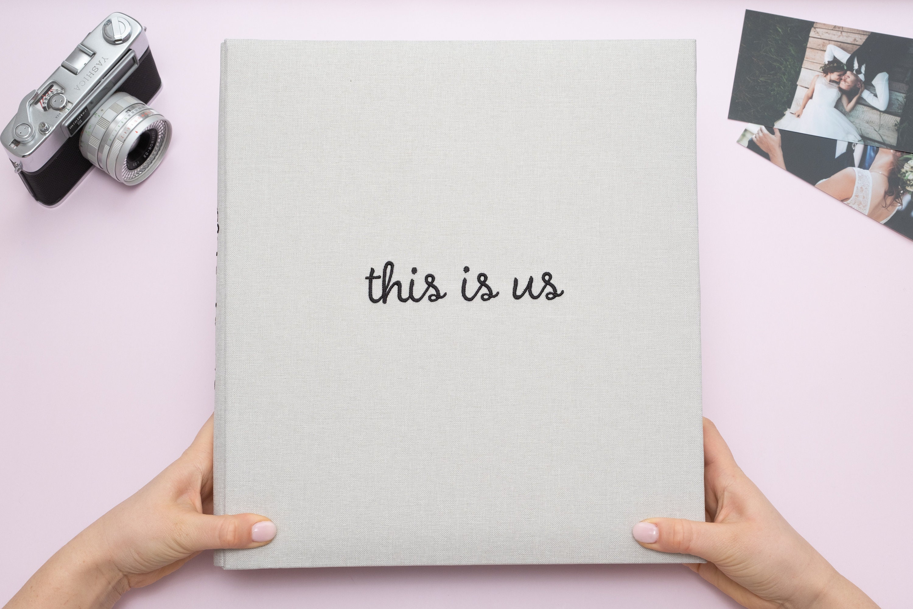 Potricher Photo Album 4x6 1000 Photos Linen Cover Large Capacity Picture Albums For Family Wedding Anniversary Baby Vacation (Pink