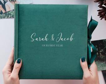 Personalisiertes Fotoalbum für 200 4x6 Fotos - Hochzeit, Jubiläum und Andenken